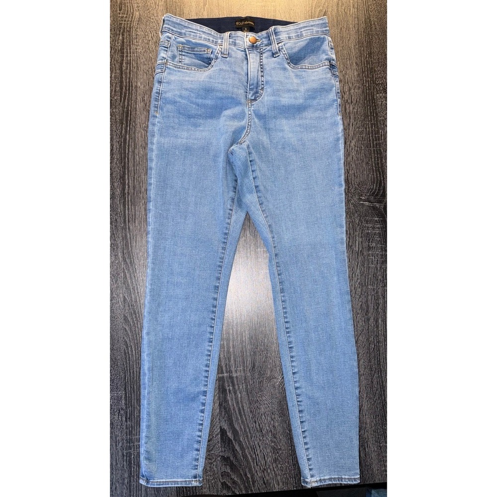 Bold Elements Light Wash Skinny Jeans Comfort Waist 8 Y2K Minimalist Core Street